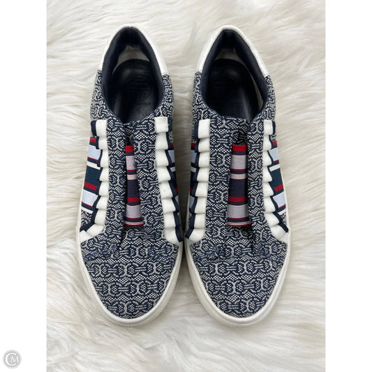 Shoes Designer By Tory Burch In Blue & White, Size: 7.5