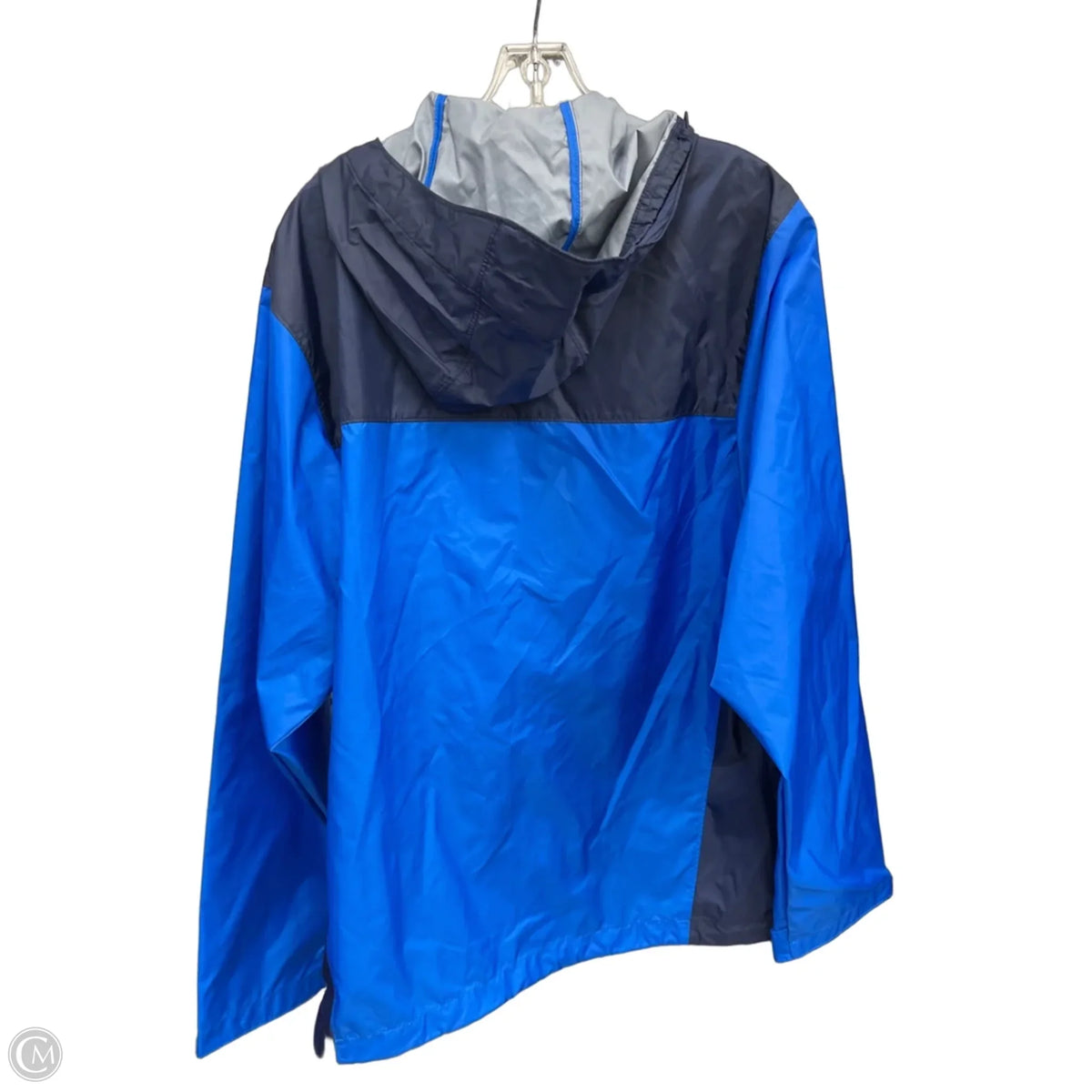 Jacket Windbreaker By Columbia In Blue, Size: M