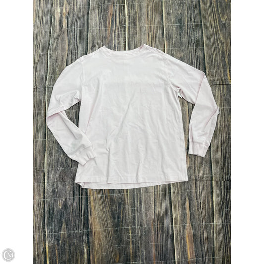 Athletic Top Long Sleeve Crewneck By Lululemon In Pink, Size: M