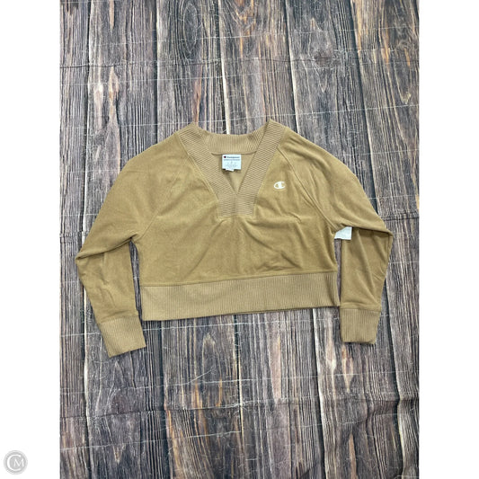 Athletic Sweatshirt Crewneck By Champion In Brown, Size: S