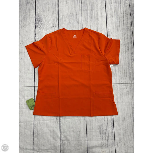 Top Short Sleeve By Clothes Mentor In Orange, Size: Xl