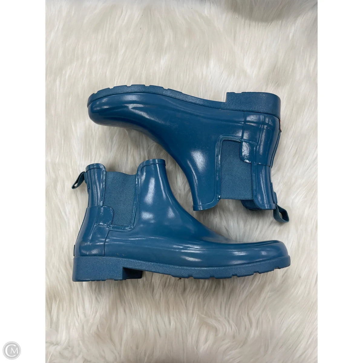 Boots Designer By Hunter In Blue, Size: 9