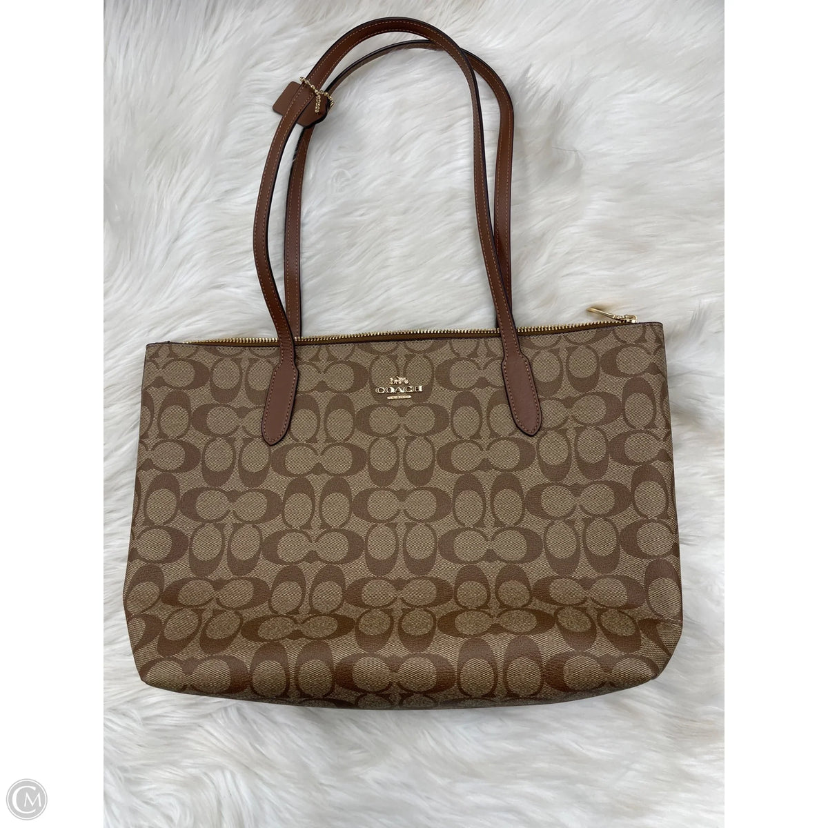 Handbag Designer By Coach, Size: Large