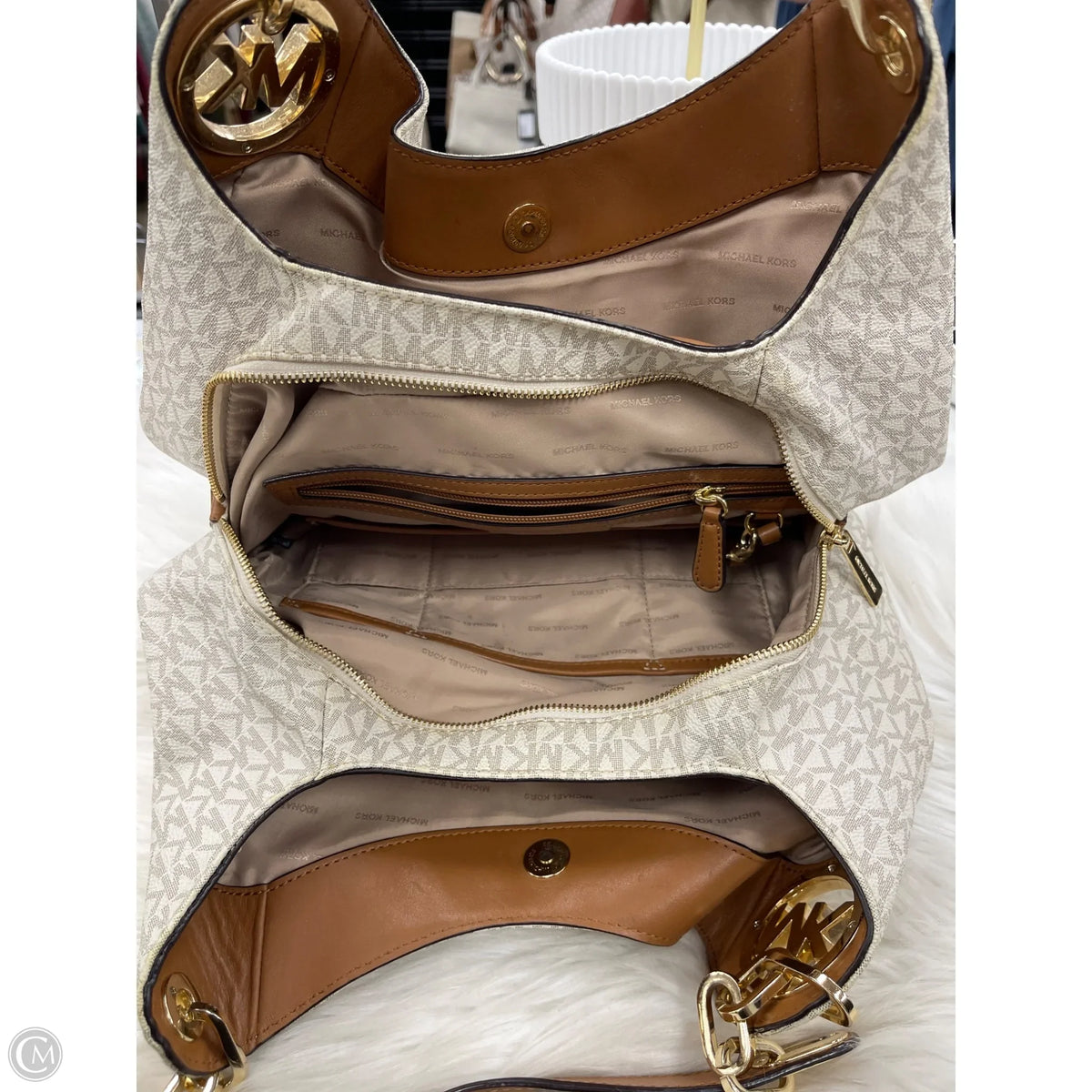 Handbag Designer By Michael Kors, Size: Large