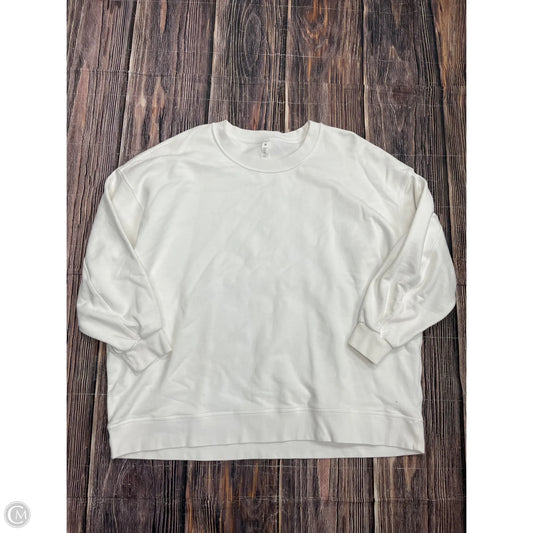 Athletic Sweatshirt Crewneck By Lululemon In White, Size: 20