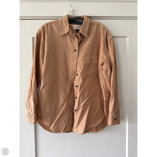 Top Long Sleeve By Universal Thread In Tan, Size: S