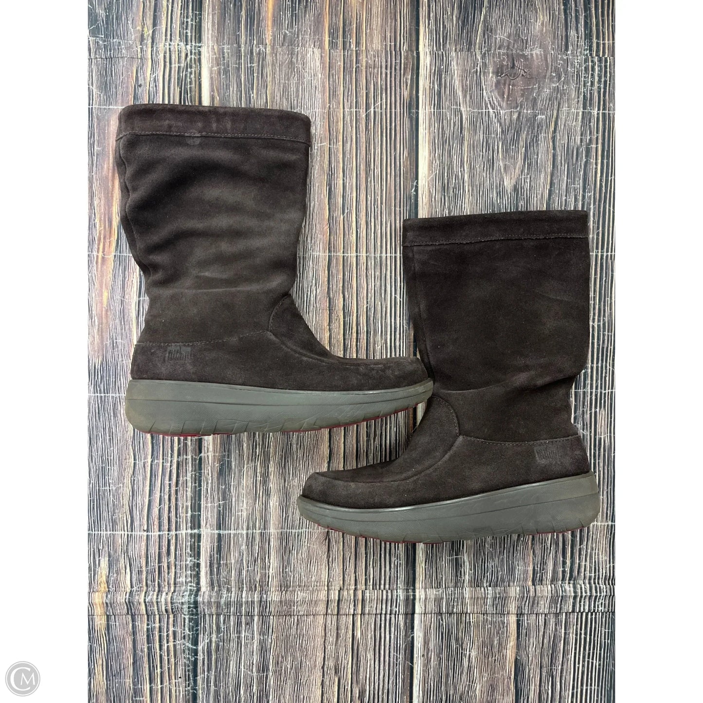 Boots Ankle Flats By Fitflop In Brown, Size: 7