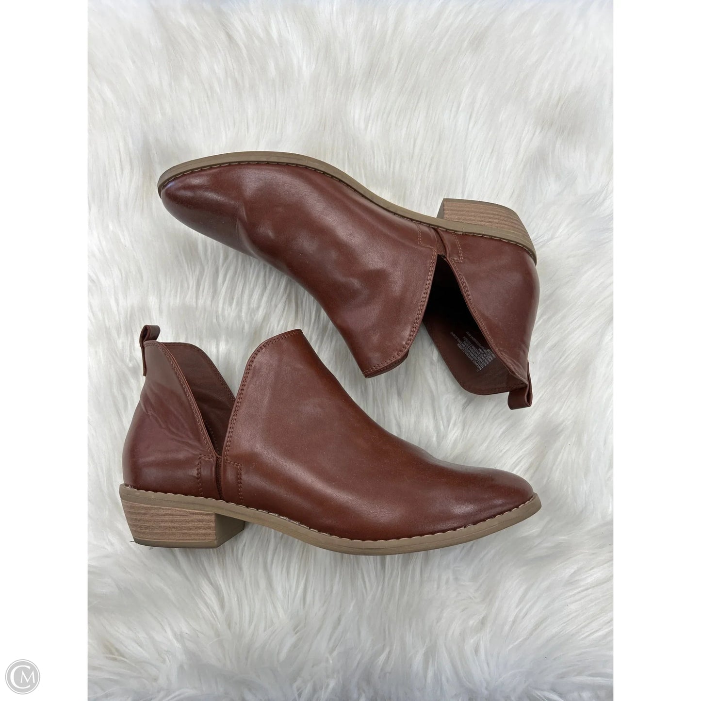 Boots Ankle Heels By Universal Thread In Brown, Size: 11