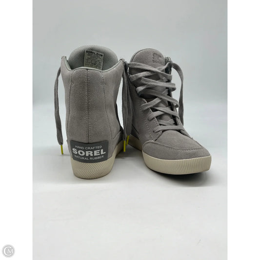 Boots Ankle Heels By Sorel In Grey, Size: 7.5
