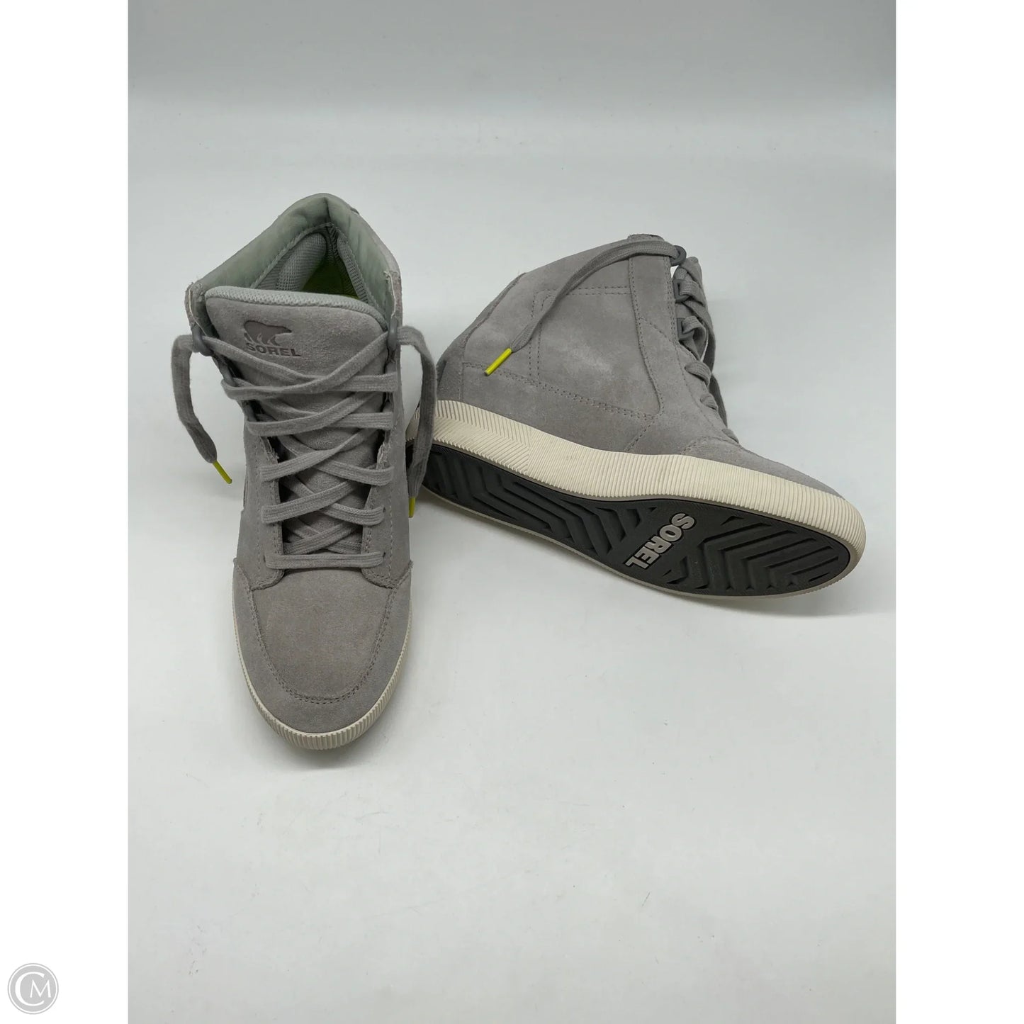 Boots Ankle Heels By Sorel In Grey, Size: 7.5