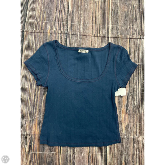 Top Short Sleeve By Free People In Navy, Size: S