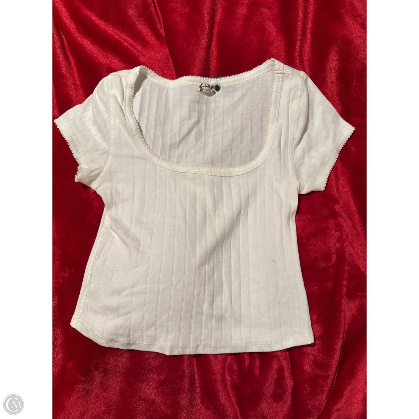 Top Short Sleeve By Free People In White, Size: S