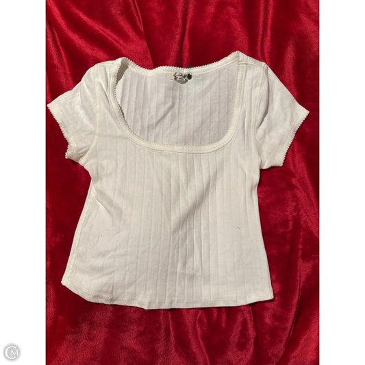 Top Short Sleeve By Free People In White, Size: S