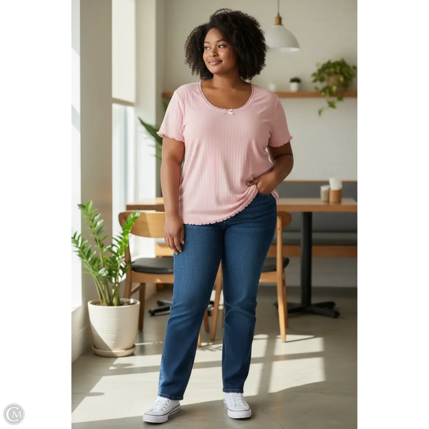 Top Short Sleeve By Torrid In Pink, Size: 2x