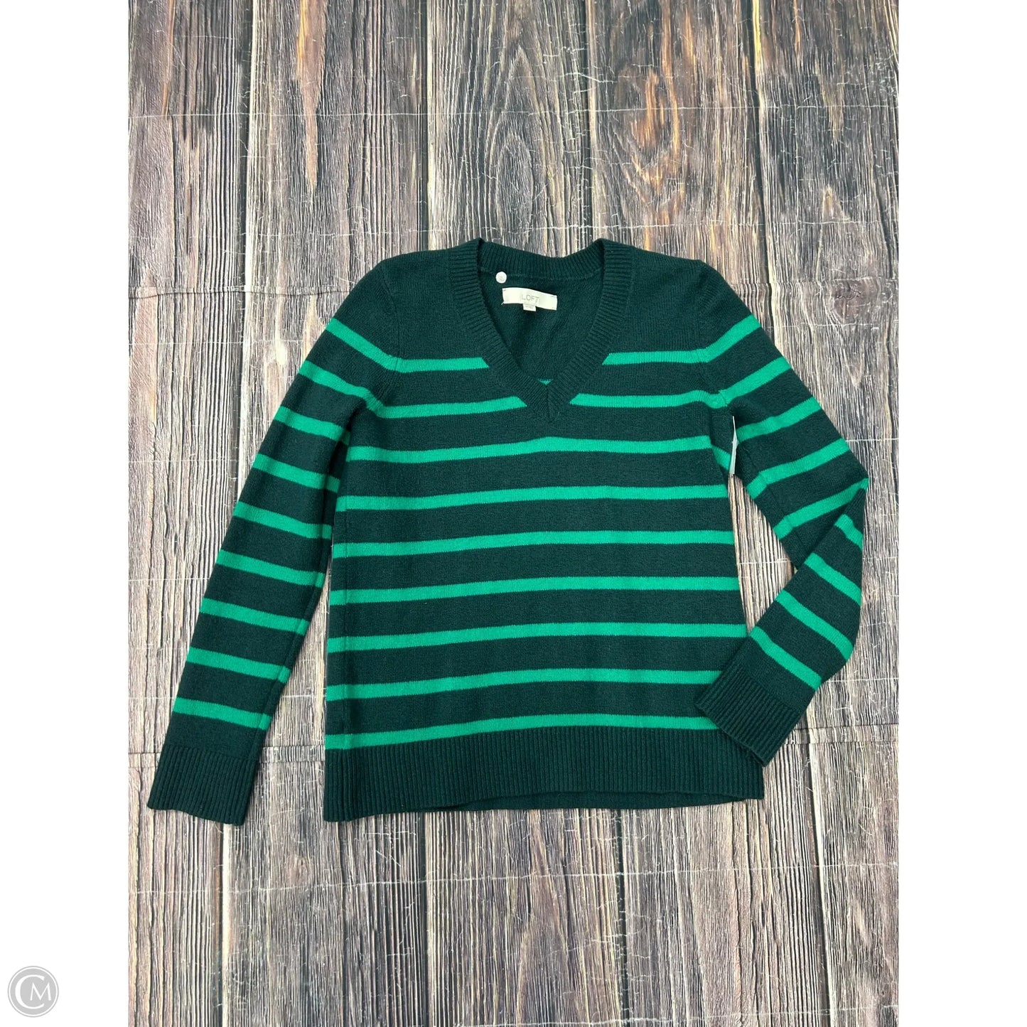 Sweater By Loft In Green, Size: Xs