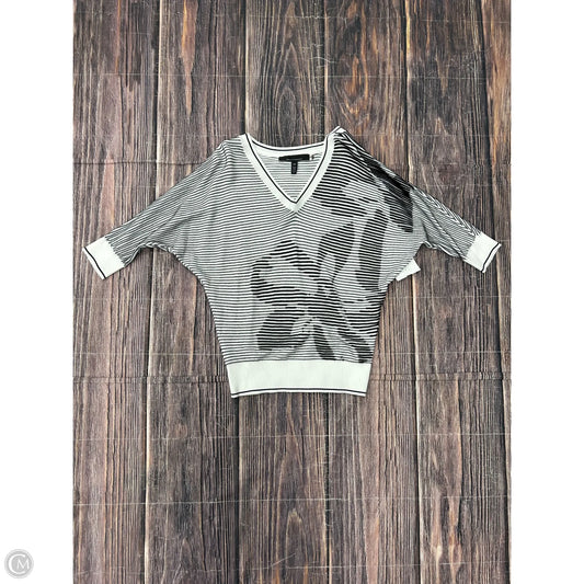 Sweater Short Sleeve By White House Black Market In Black & White, Size: Xs