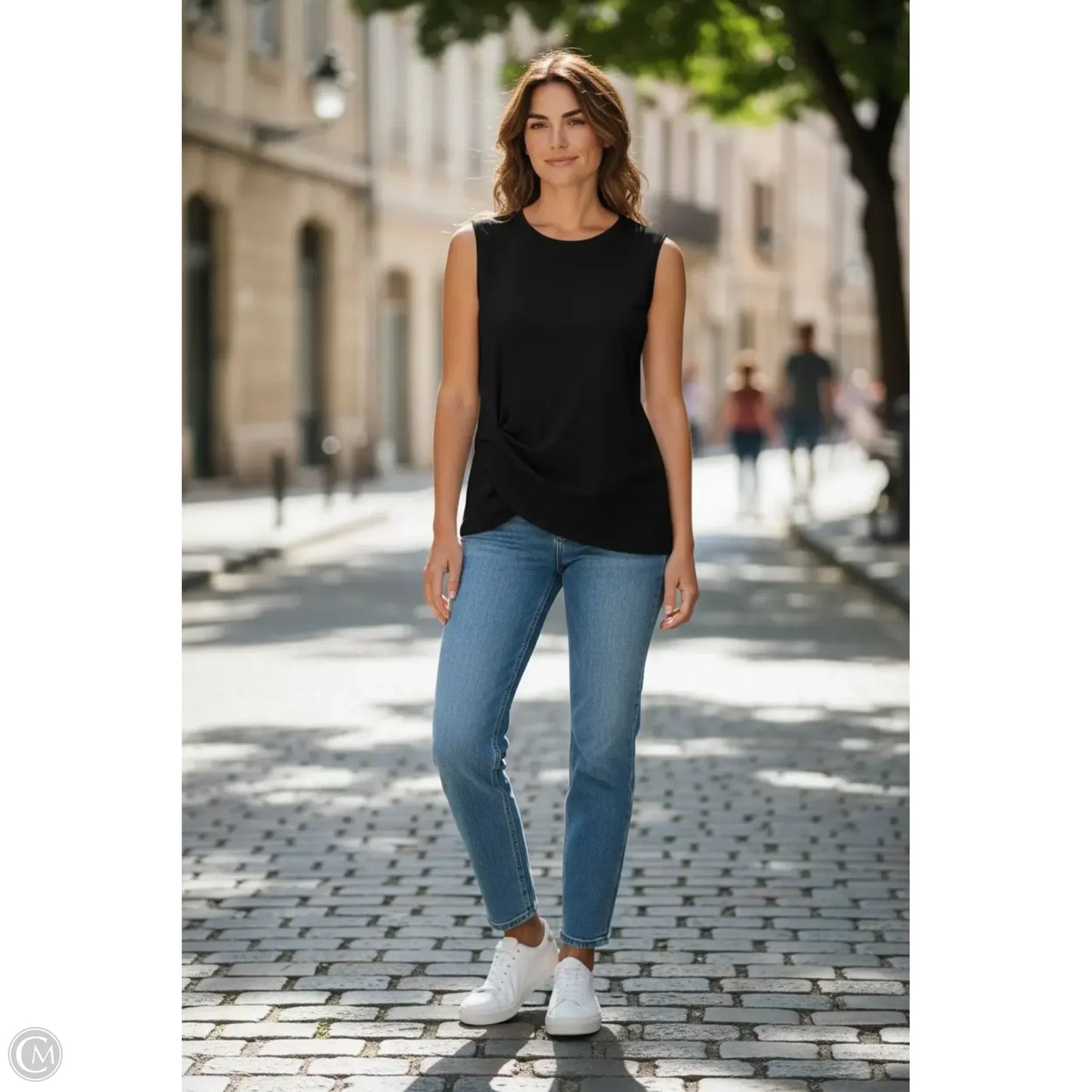 Tank Top By Modern Works In Black, Size: S