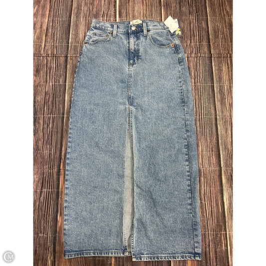Skirt Midi By Universal Thread In Blue Denim, Size: 4