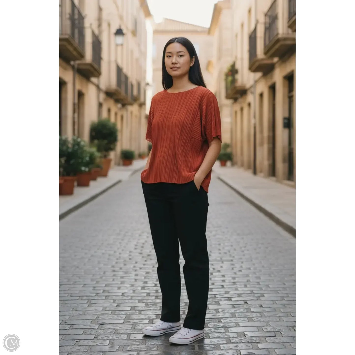 Top Short Sleeve By Madewell In Orange, Size: S