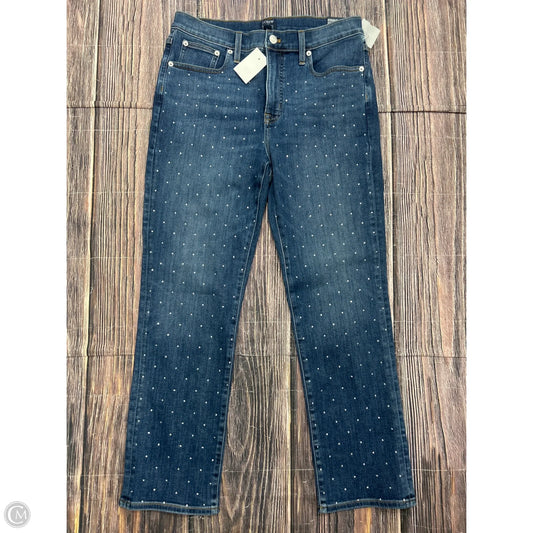 Jeans Straight By J. Crew In Blue Denim, Size: 8