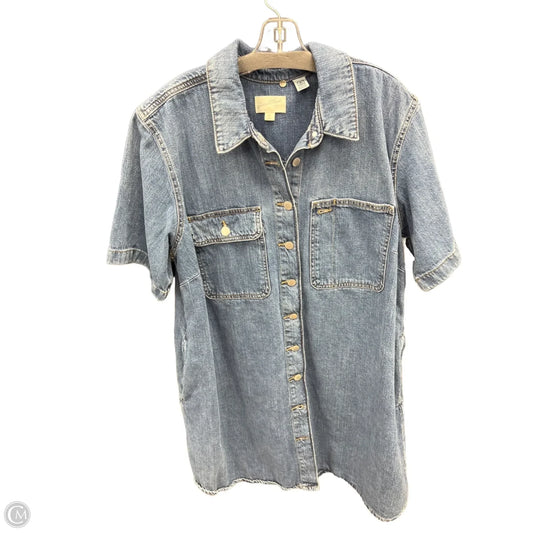 Dress Casual Short By Universal Thread In Blue Denim, Size: 2x