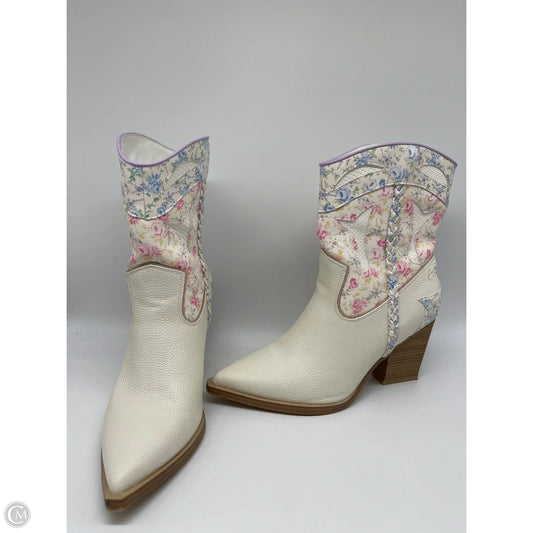 Boots Ankle Heels By Altard State In White, Size: 9