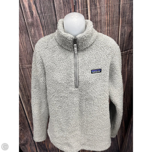 Jacket Fleece By Patagonia In Grey, Size: L