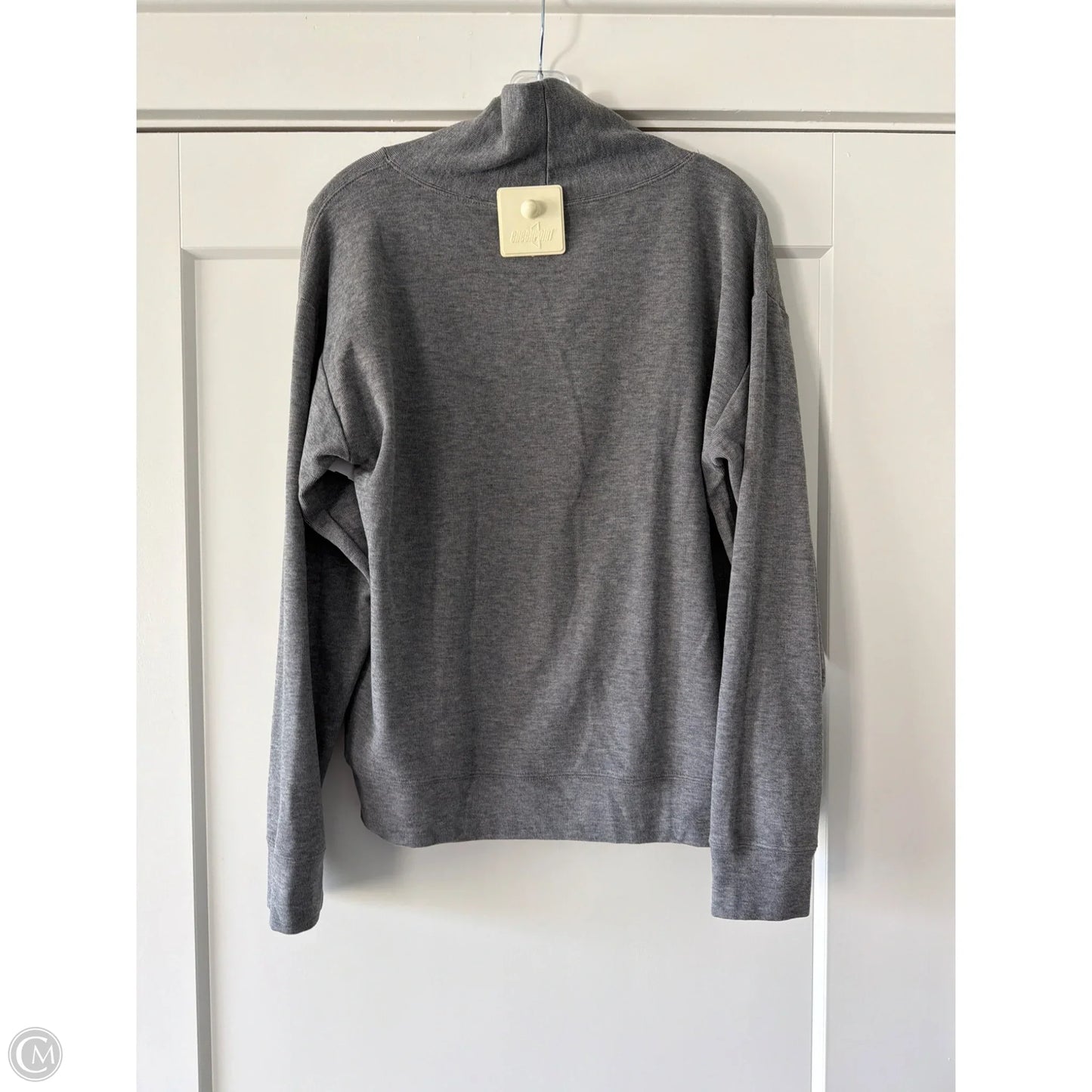 Top Long Sleeve By Bobi In Grey, Size: L