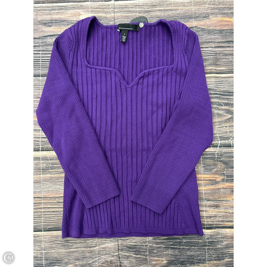 Sweater By White House Black Market In Purple, Size: L