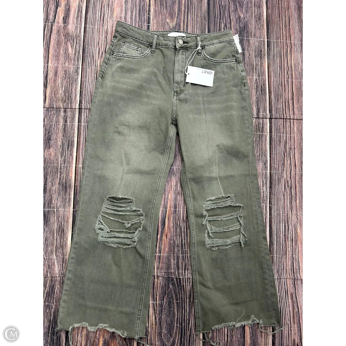 Jeans Wide Leg By Vervet In Green, Size: 6