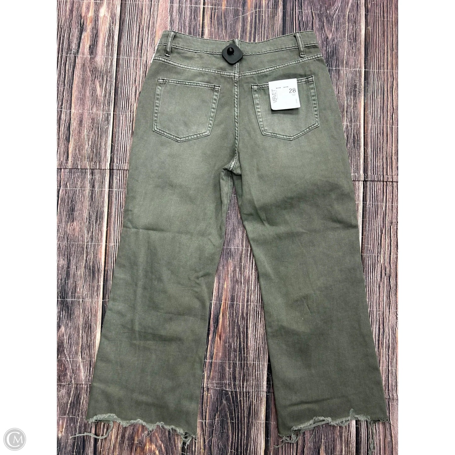 Jeans Wide Leg By Vervet In Green, Size: 6