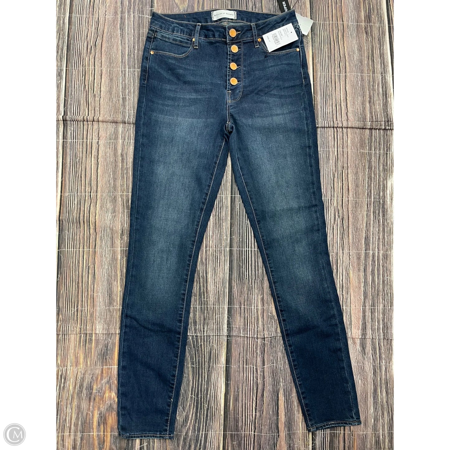 Jeans Skinny By Articles Of Society In Blue Denim, Size: 4