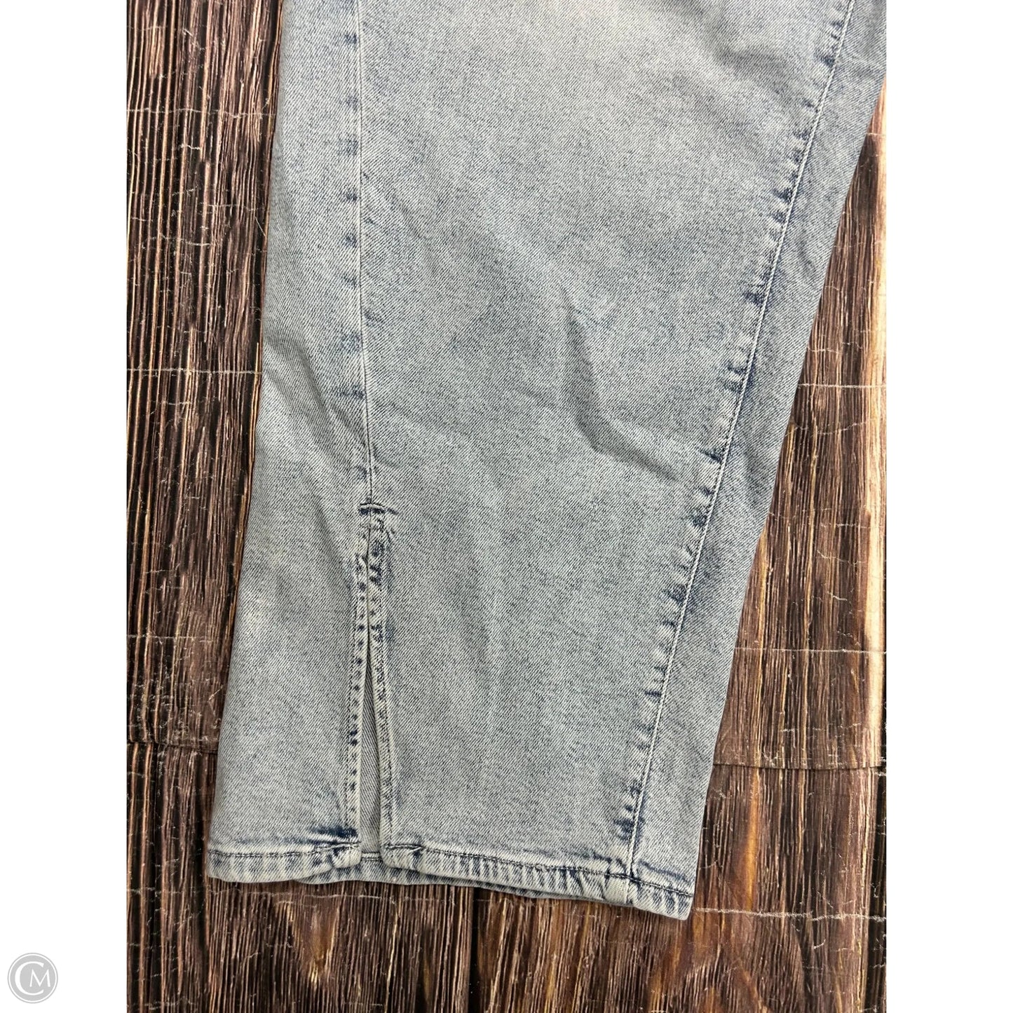 Jeans Straight By Good American In Blue Denim, Size: 28