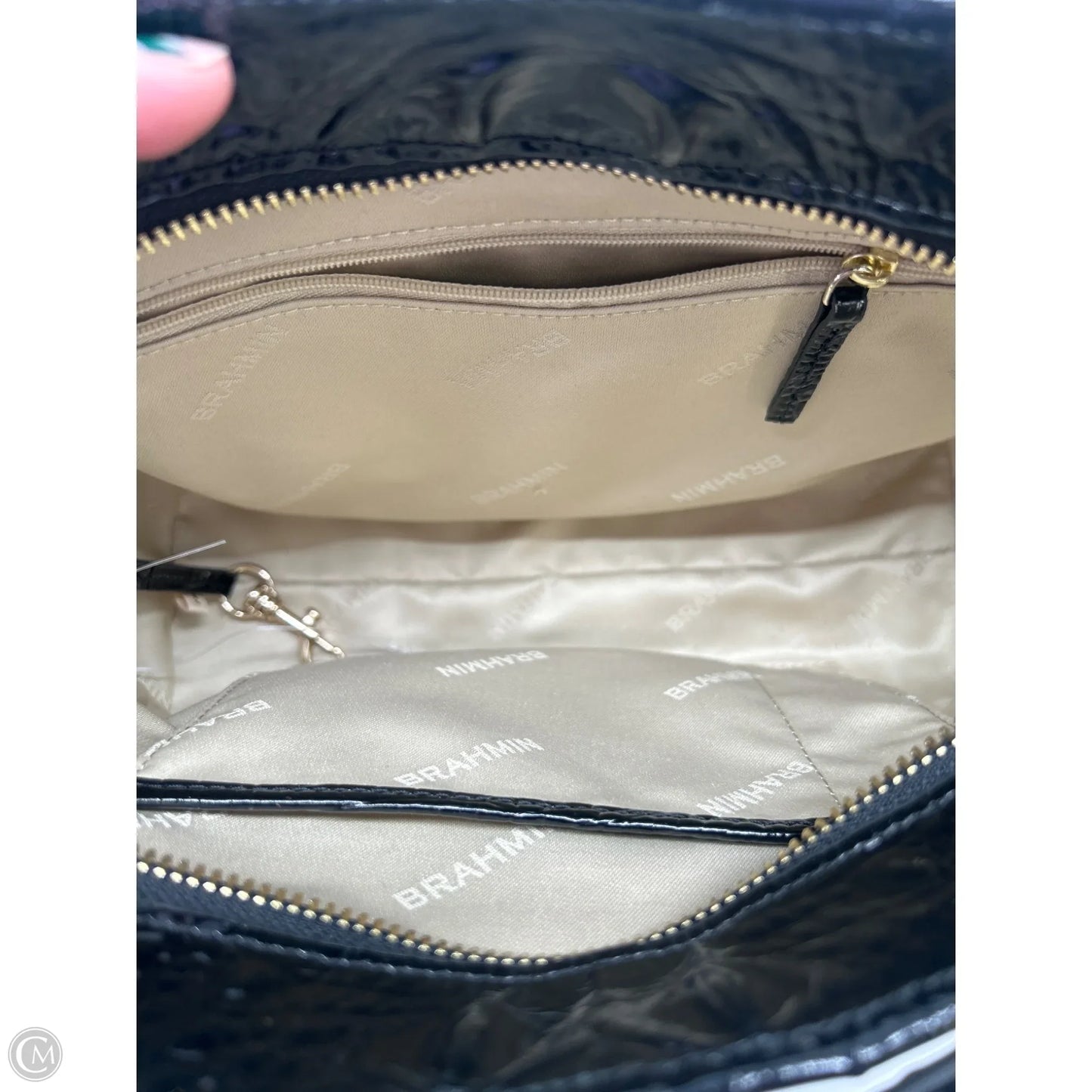 Handbag Designer By Brahmin, Size: Medium