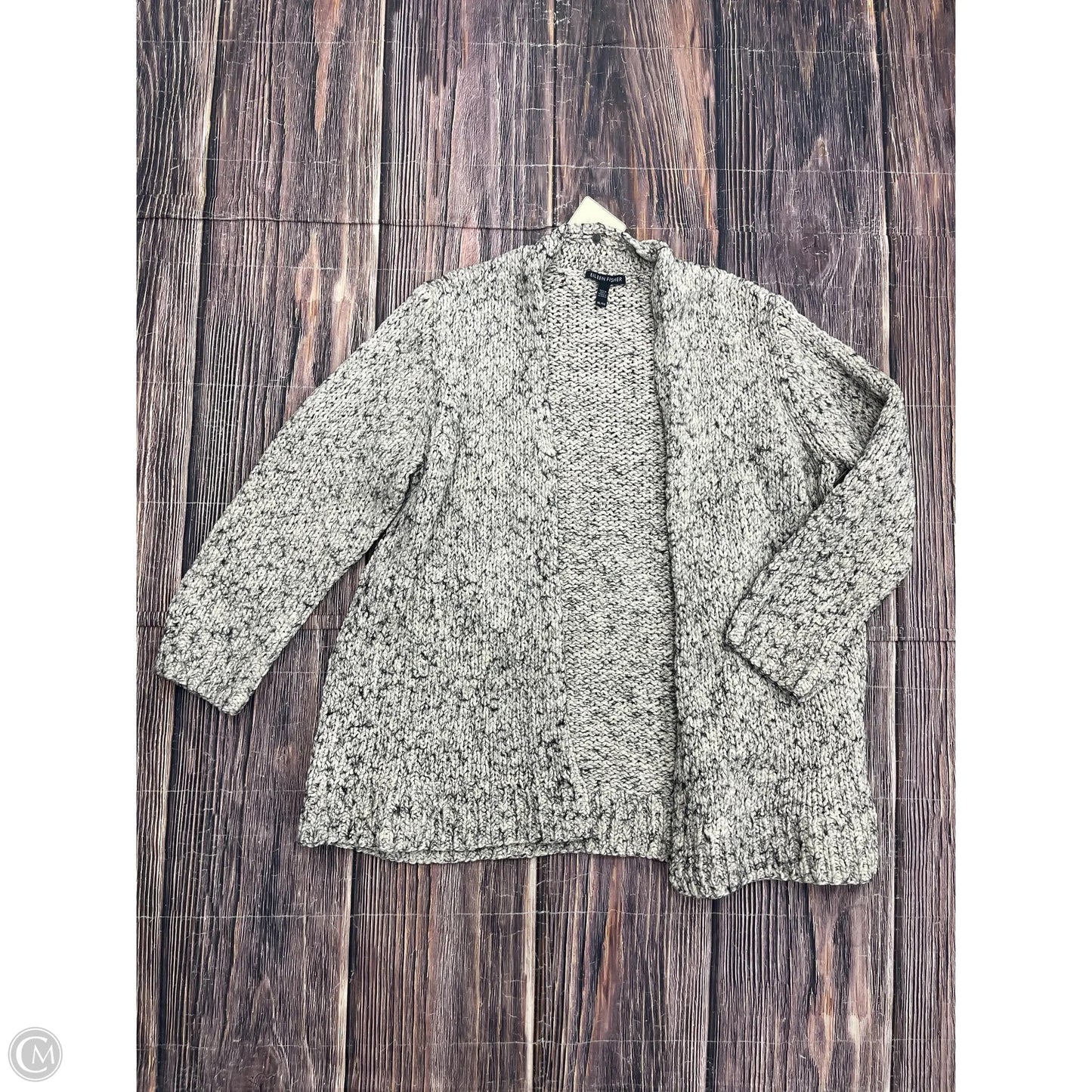 Sweater Cardigan By Eileen Fisher In Cream, Size: Xl