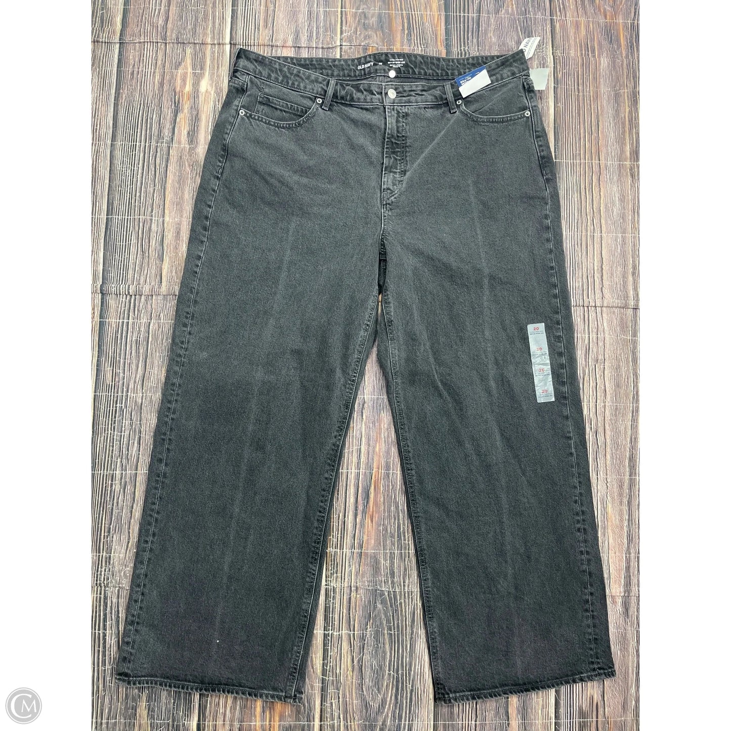 Jeans Wide Leg By Old Navy In Black, Size: 20