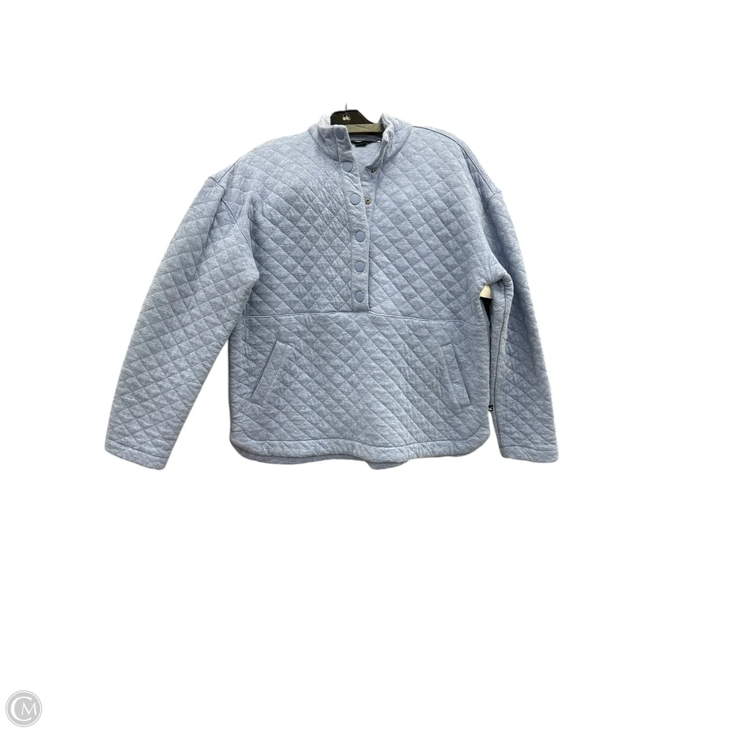 Sweatshirt Collar By Eddie Bauer In Blue, Size: L
