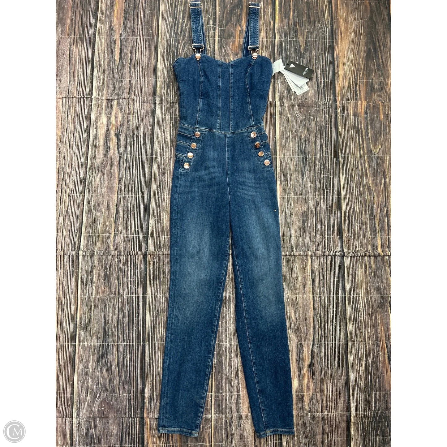 Overalls By Guess In Blue Denim, Size: 2