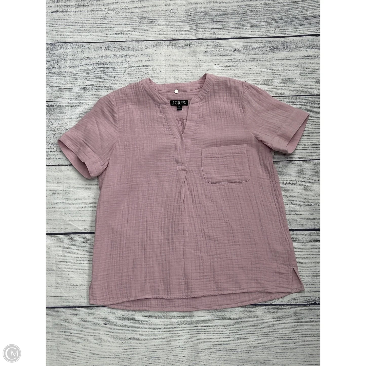 Top Short Sleeve By J. Crew In Pink, Size: Xs