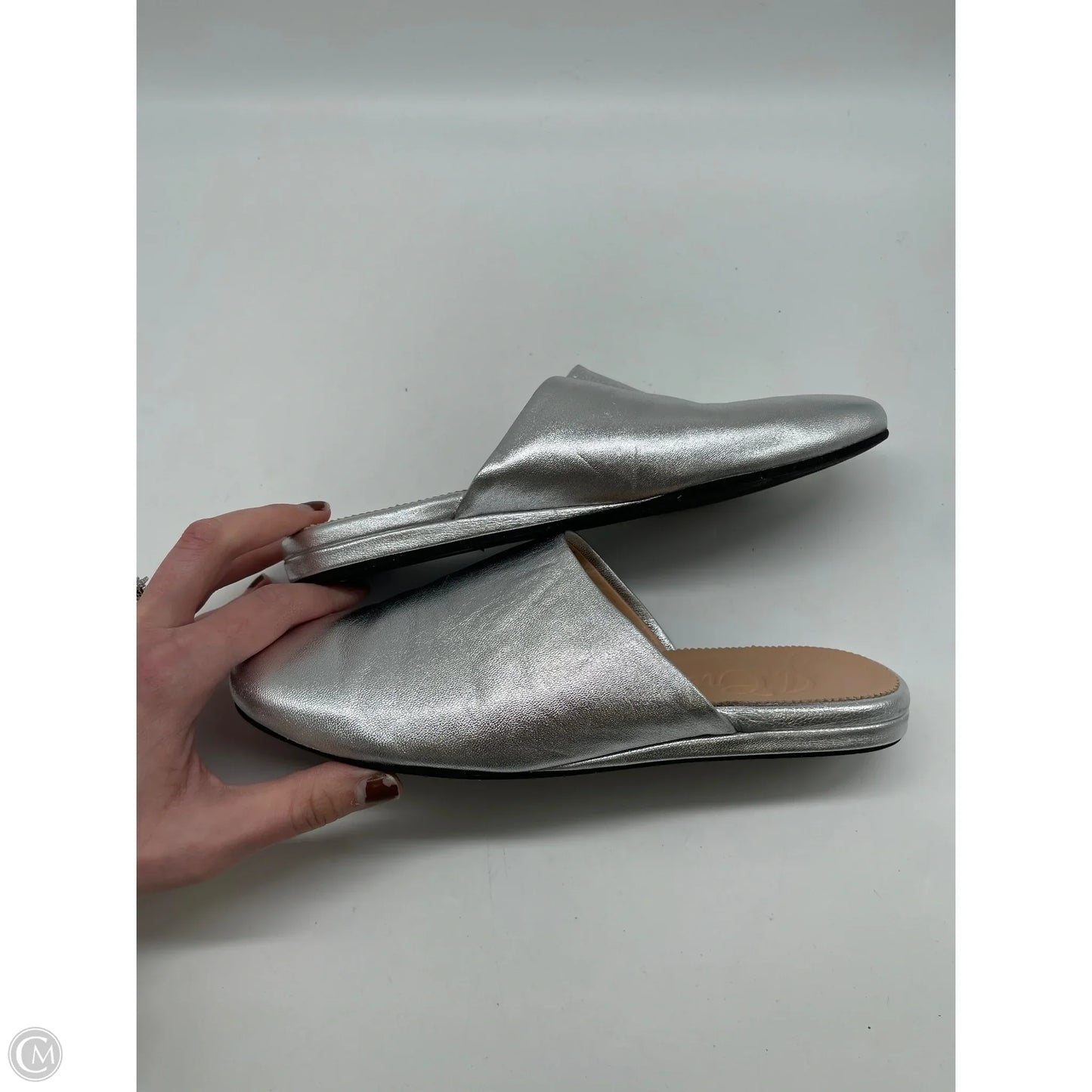 Shoes Flats By J. Crew In Silver, Size: 7