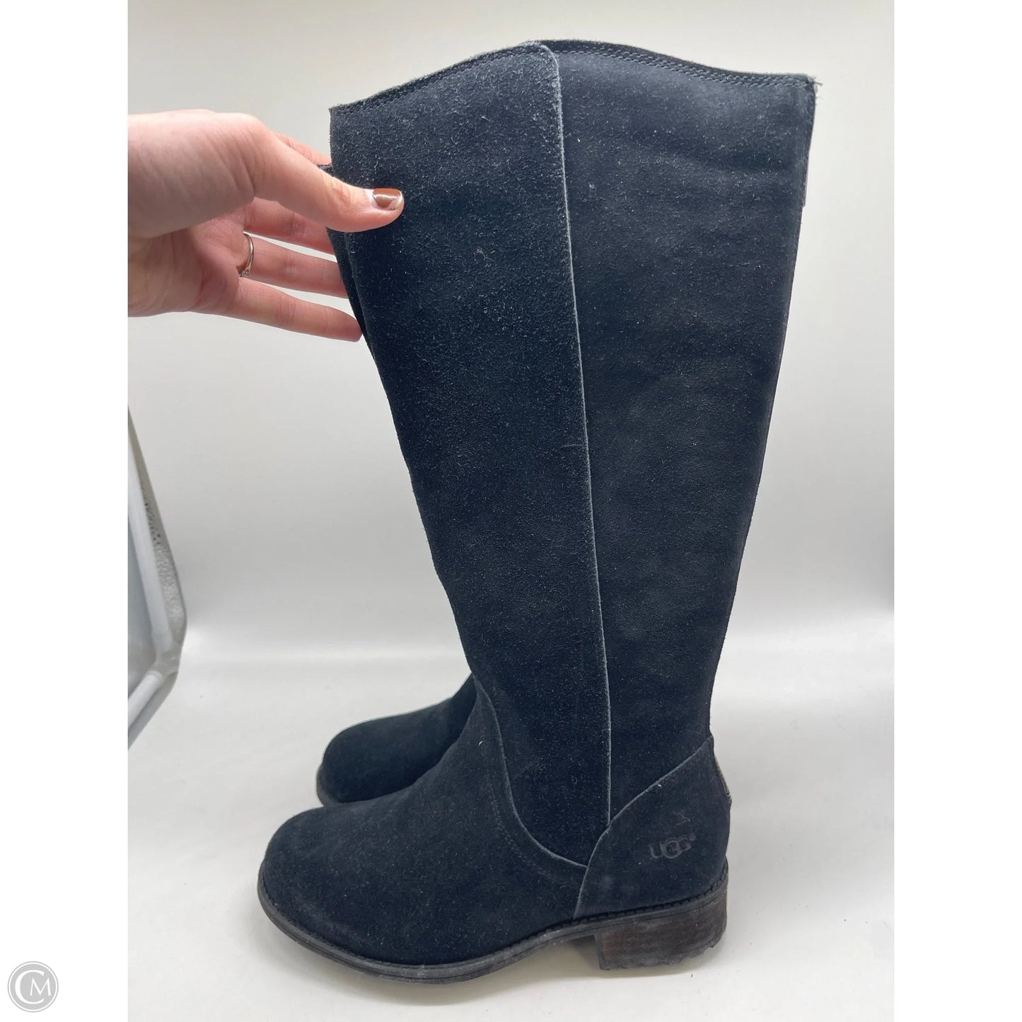 Boots Designer By Ugg In Black, Size: 6.5