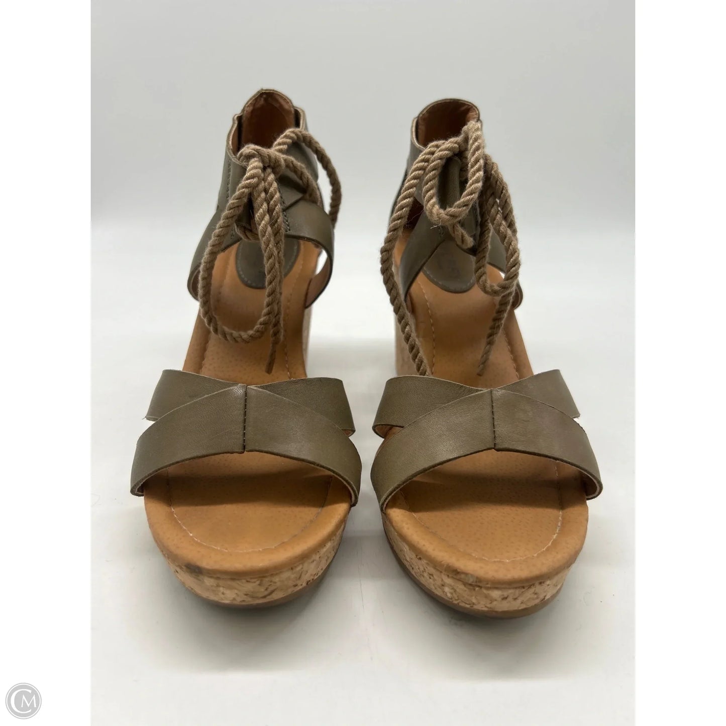 Sandals Heels Wedge By Sperry In Green, Size: 8