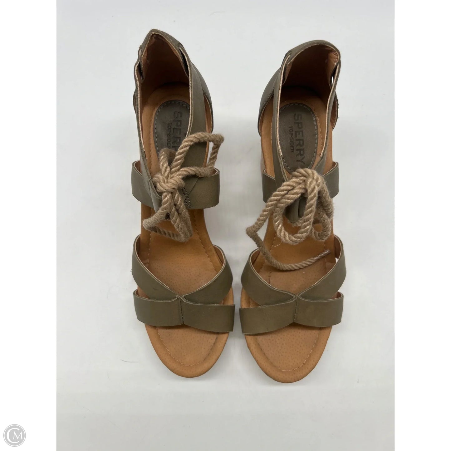 Sandals Heels Wedge By Sperry In Green, Size: 8