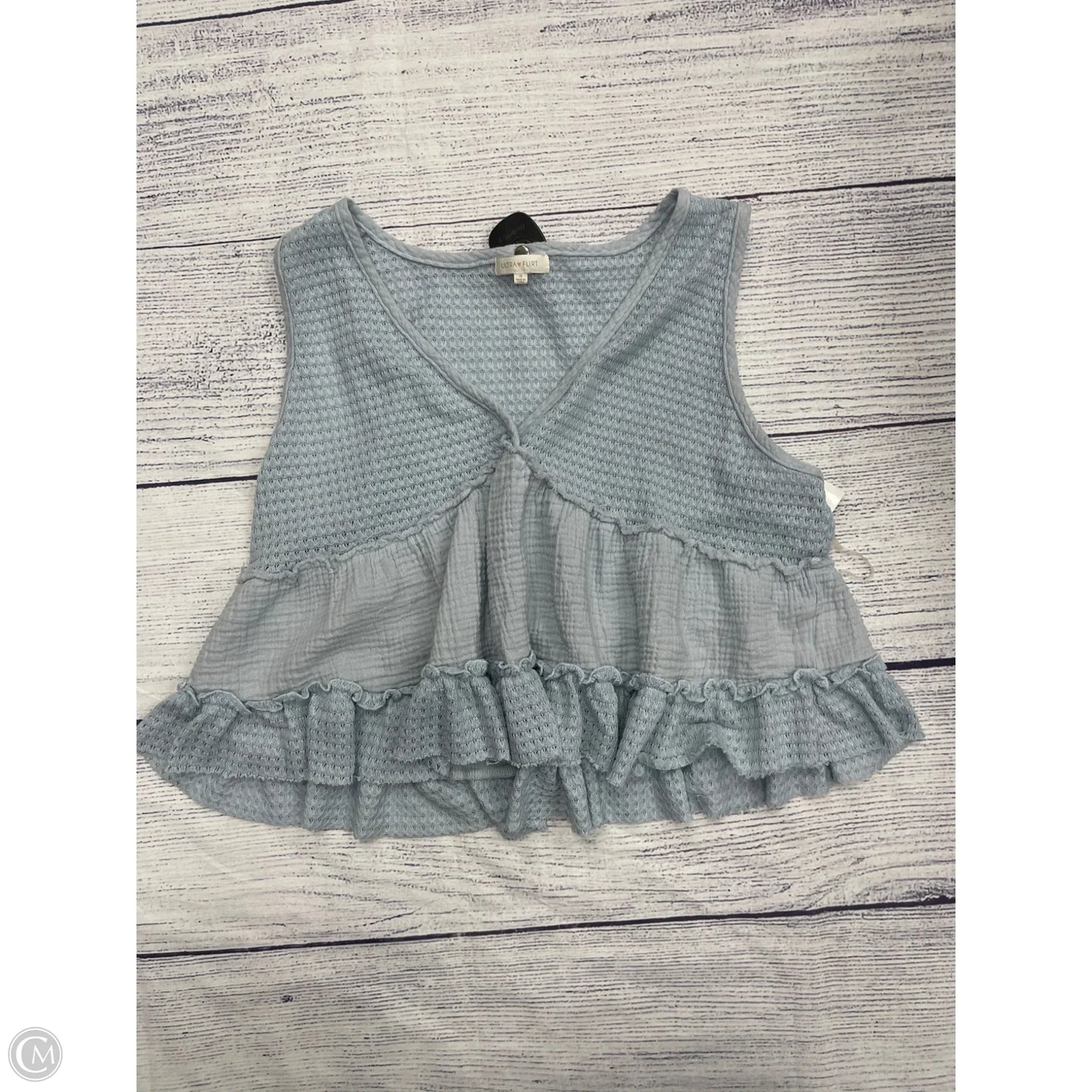 Tank Top By Ultra Flirt In Blue, Size: 1x