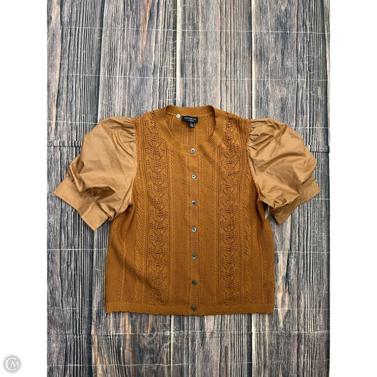 Top Short Sleeve By Current Air In Brown, Size: S