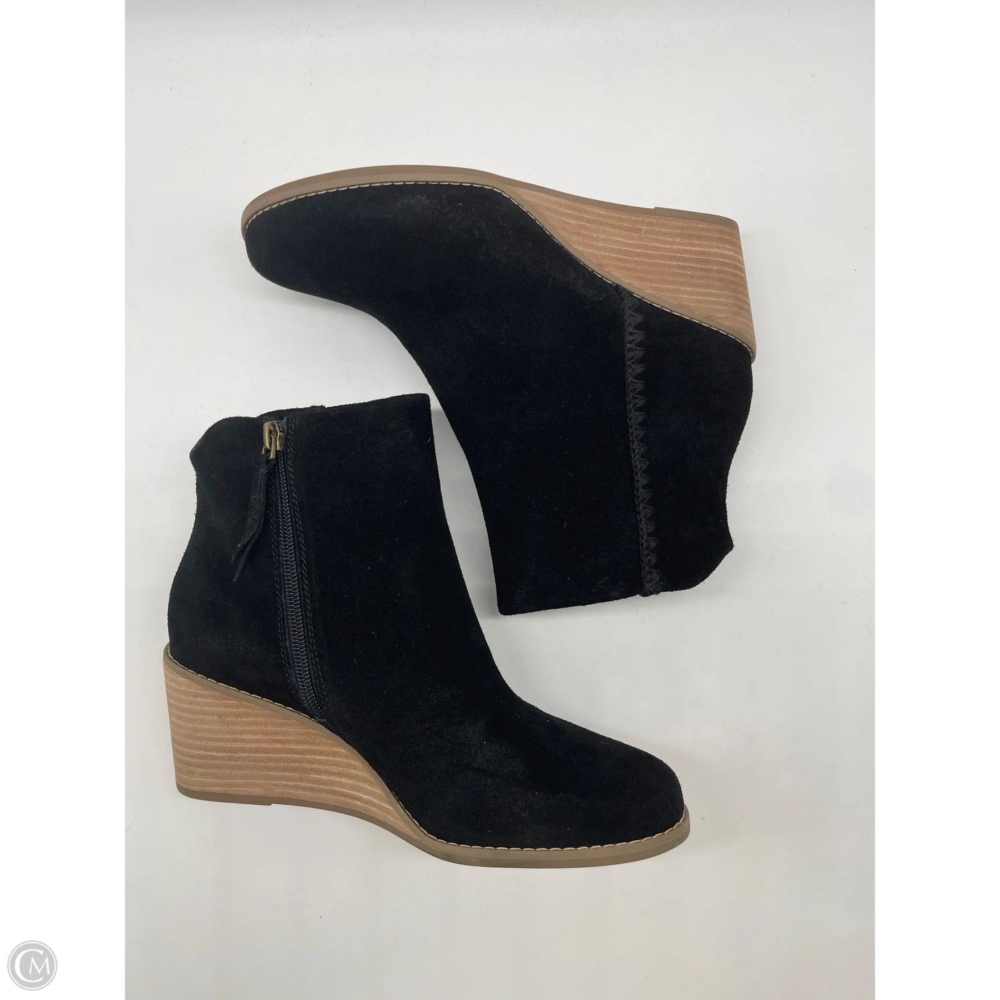 Boots Ankle Heels By Toms In Black, Size: 7.5