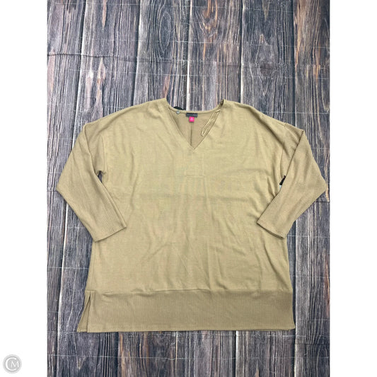 Top Long Sleeve By Vince Camuto In Brown, Size: 3x