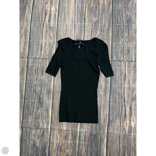 Top Short Sleeve By White House Black Market In Black, Size: Xs