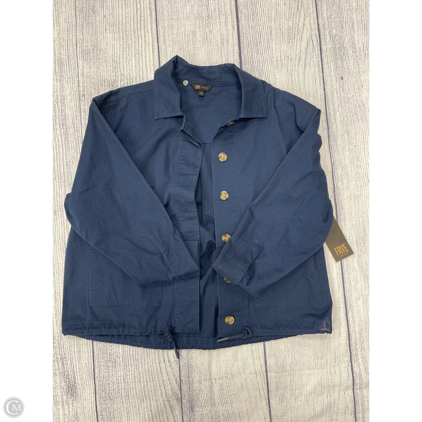 Jacket Designer By Frye In Navy, Size: S
