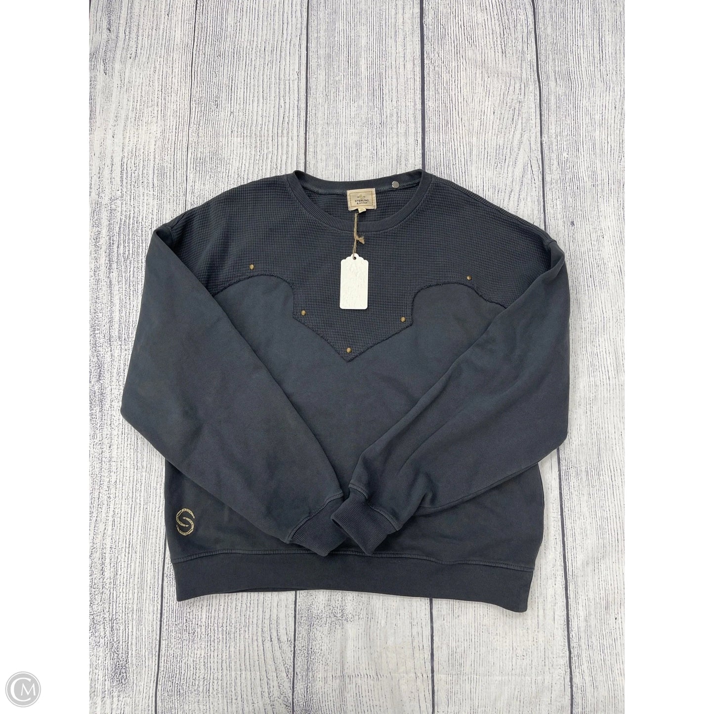 Top Long Sleeve By Clothes Mentor In Grey, Size: M